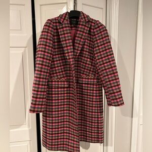 Ann Taylor Plaid Winter Coat